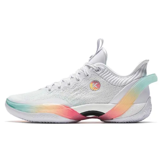 ANTA Three-point Rain1.0 Basketball Shoes Men Low-Top White Orange