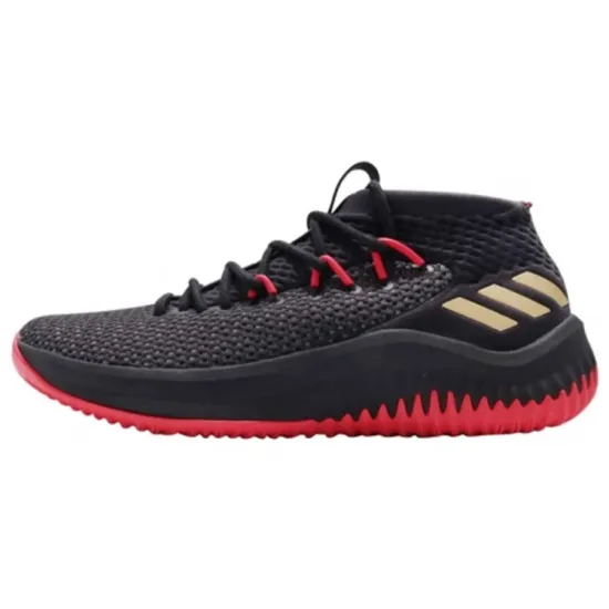 Adidas Dame 4 Black Gold Scarlet