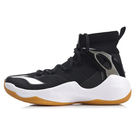 LINING SONIC 6 V2 Basketball Shoes Men High-Top Black