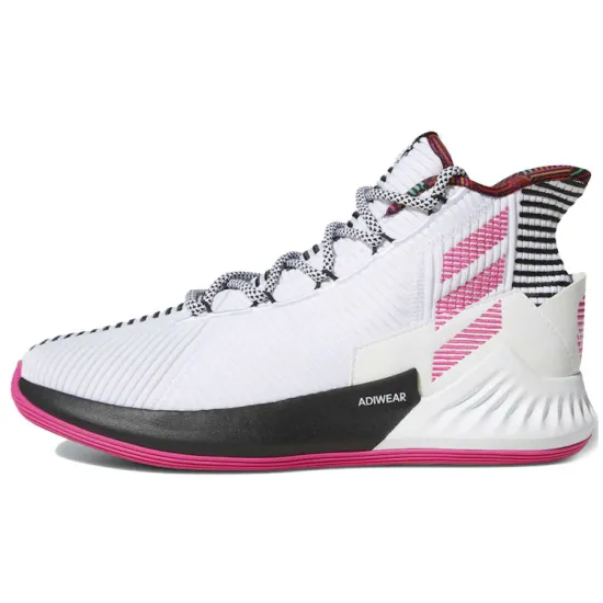 Adidas D Rose 9 White Black Pink