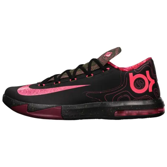 Nike KD 6 Basketball Shoes Men Low-top Black/Red
