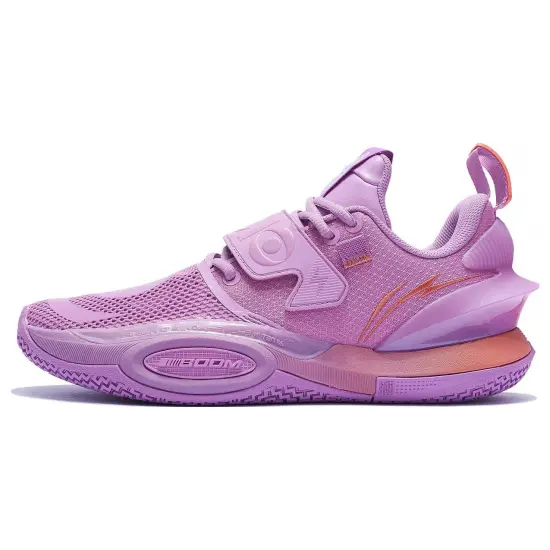 LINING All City 10 V2 Basketball Shoes Men Low-Top Purple/Orange