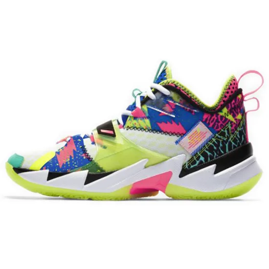 Jordan Why Not Zer0.3 Basketball Shoes Men Low-top Neon Green