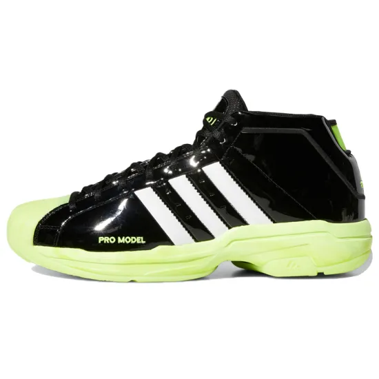 Adidas PRO Model 2G Basketball Shoes Men Low-top Black/White/Yellow