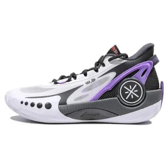LINING Shadow 3 Basketball Shoes Men Low-Top White Black