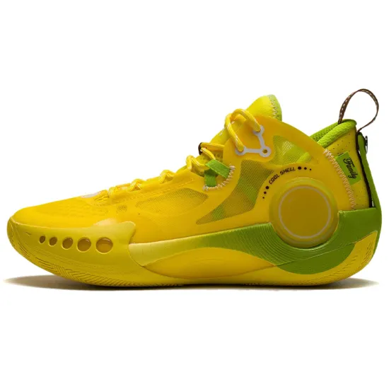LiNing Shadow 3 Cushioning Anti Slip And Wear Resistant Low Top Basketball Shoes Men's Kiwi Yellow Summer