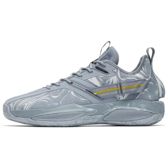 ANTA GH3 Basketball Shoes Men Low Top Marble/Gray
