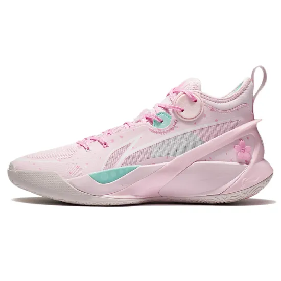 LINING SONIC 10 Basketball Shoes Men Mid-Top Daylily Pink