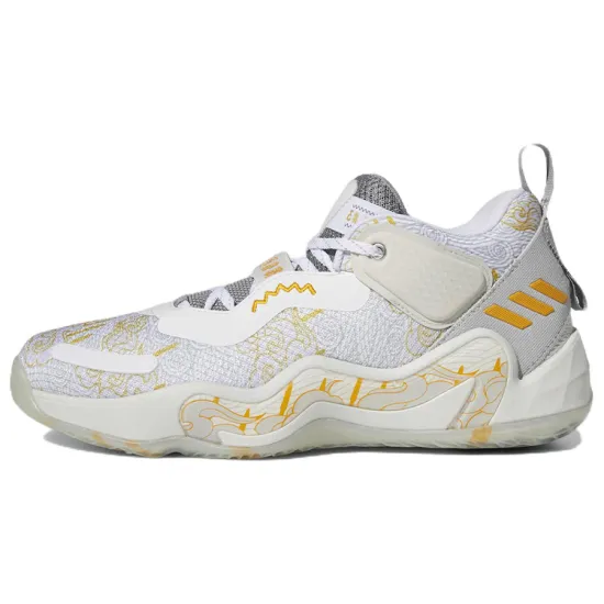 Adidas D.O.N. Issue #3 Basketball Shoes Men Low-top White/gray/orange-yellow