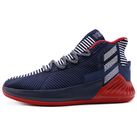 Adidas D Rose 9 Basketball Shoes Men Mid-top Blue/Red