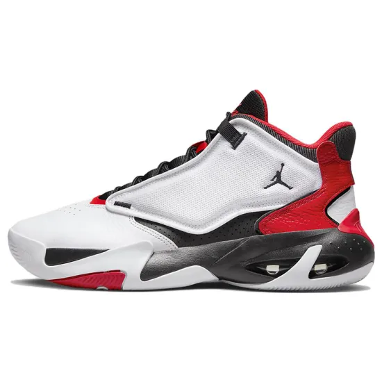 Jordan Max Aura 4 White Black University Red