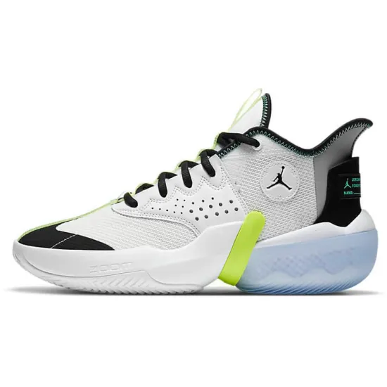 Jordan React Elevation PF White Black Green Glow