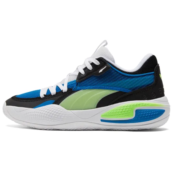 PUMA Court Rider 1.0 Basketball Shoes Unisex Low-top Blue/Black/Green