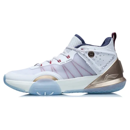 LINING All Day 6 V2 Basketball Shoes Men Mid-Top Standard White/Medium Indigo
