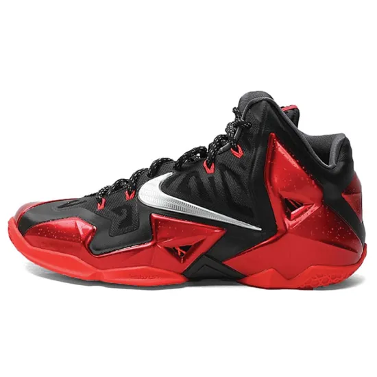 Nike Lebron 11 Basketball Shoes Men Mid-top Red/Black