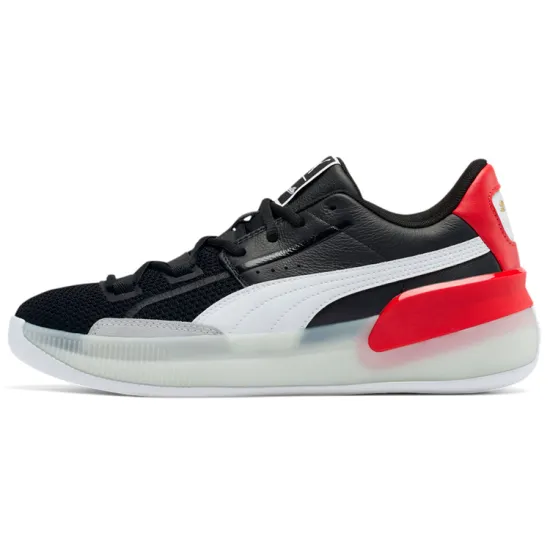 Puma Clyde Hardwood Basketball Shoes Men Low-top Black/Red