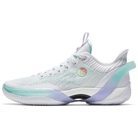 ANTA Three-point Rain1.0 Basketball Shoes Men Low-Top White/Green