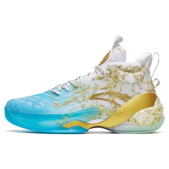 ANTA KT7 Pro Basketball Shoes Men Mid-Top Blue White/Gold