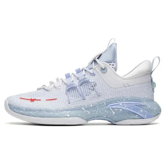 ANTA ZUP Series Basketball Shoes Men Low-Top Blue White