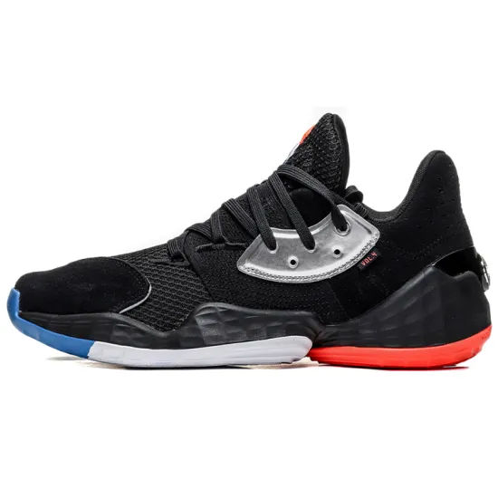 adidas Harden Vol. 4 Basketball Shoes Men Low-top Black/Orange/Silver