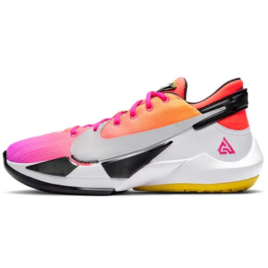 Nike Freak 2 Basketball Shoes Men Low-top Orange/Purple
