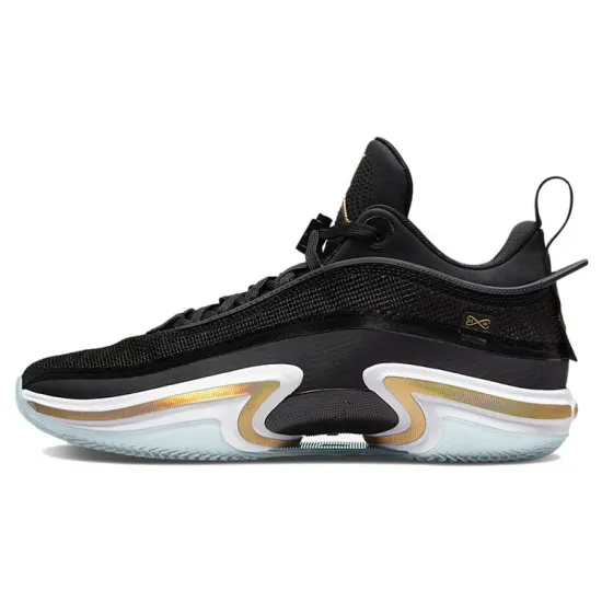 Jordan 36 Low Black Gold Clear Sole