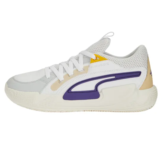 Puma Court Rider 1.0 Basketball Shoes Men Low-top White/Purple