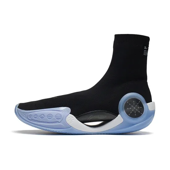 LINING WOW 9 Basketball Shoes Men High-Top Black