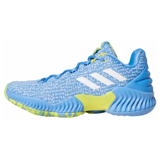 Adidas Pro Bounce 2018 Basketball Shoes Men Low-top Black/Gris Blue
