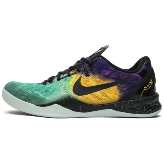 Nike Kobe 8 Basketball Shoes Men Low-top Glass Fiber/violet/black/laser Violet