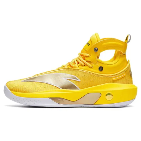 ANTA KT8 Basketball Shoes Men High-Top Yellow