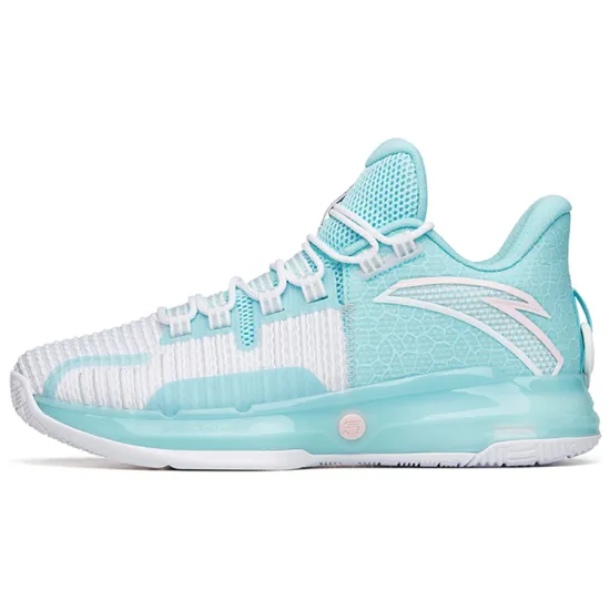 ANTA Crazy Pro Basketball Shoes Men Low-Top Spectrum Blue/ANTA White