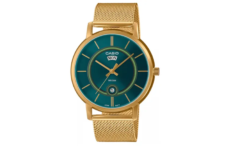 CASIO Men Standard Series Green Watch MTP-B120MG-3A