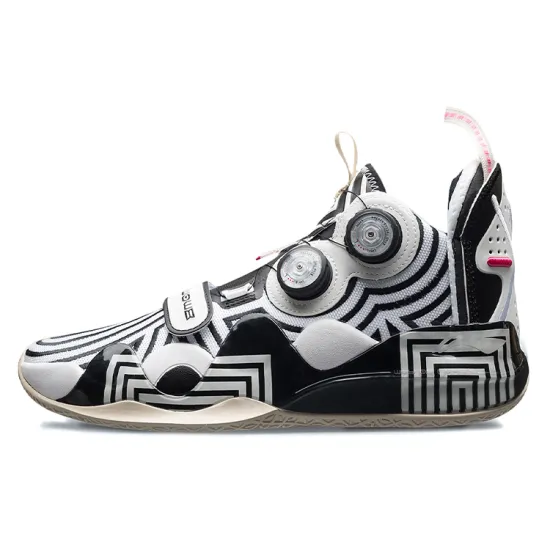 LINING WAY OF WADE Basketball Shoes Men Mid-Top Black White