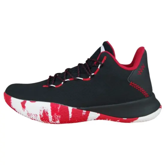 ANTA Pallas Basketball Shoes Men Low-Top Black Red