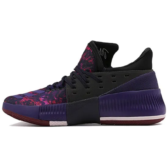 Adidas D Lillard 3 Basketball Shoes Men Mid-top Purple/Red