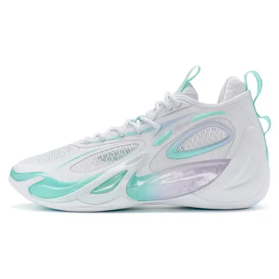 XTEP Battle 2 Generations Basketball Shoes Men Low-Top White Blue/Purple