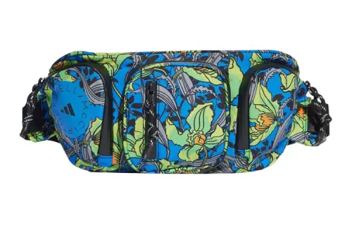 Adidas Recycled Polyester One Shoulder Crossbody Fanny Pack Regular Women's Black/Blue/White