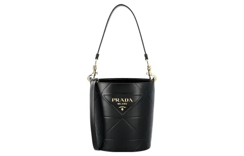 PRADA Leather Shoulder Bag, Crossbody Bag, Handbag Women's Black