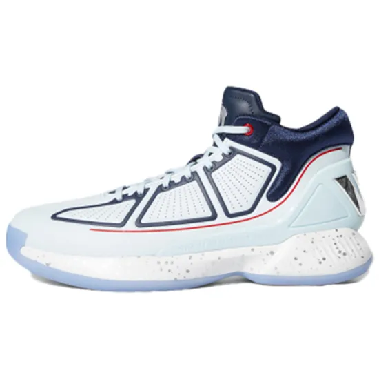 Adidas D Rose 10 Basketball Shoes Men Mid-top Sky Blue/navy Blue