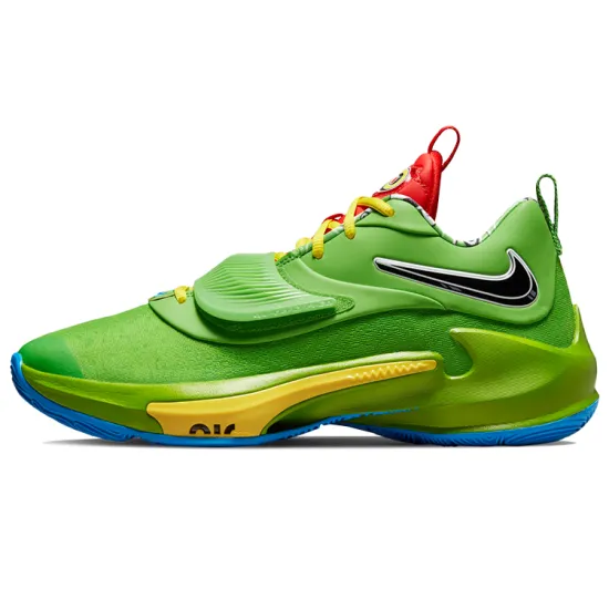 Nike Freak 3 Basketball Shoes Unisex Low-top Green/Yellow