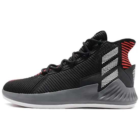 Adidas D Rose 9 Basketball Shoes Men High-top Black/Red