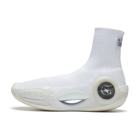 LINING WOW 9 Basketball Shoes Women's High-Top White