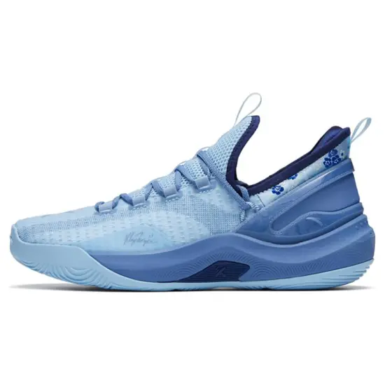 Anta KT Fly Anti Slip Wear Resistant Low Top Basketball Shoes Blue