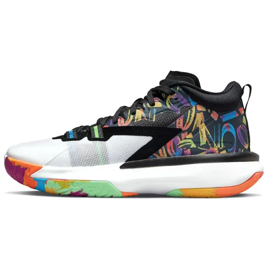 Jordan Zion 1 Basketball Shoes Men Mid-top Black/white