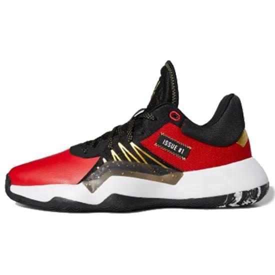 Adidas D.O.N. Issue #1 Basketball Shoes Men Low-top Black/Red