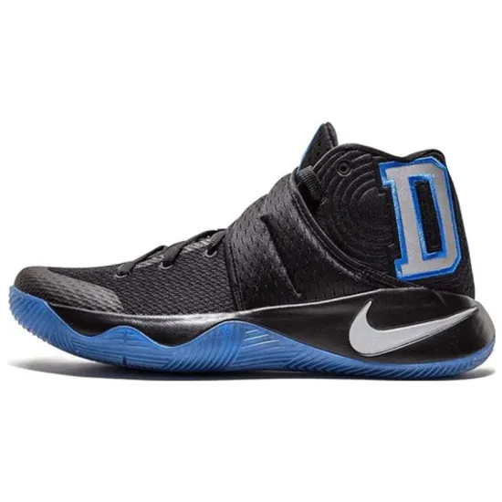 Nike Kyrie 2 Basketball Shoes Men Mid-top Black/reflective Silver/royal Blue