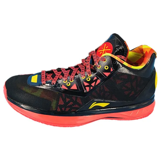 LINING WAY OF WADE Basketball Shoes Men Mid-Top Black Orange