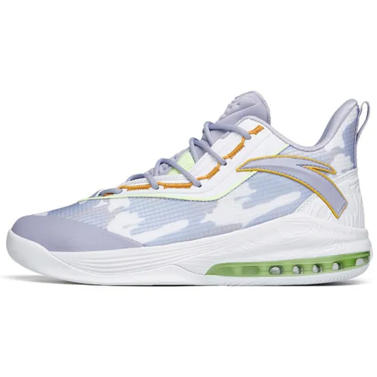 ANTA The Shield 2 Basketball Shoes Men Mid-Top Yang Xu Purple/ANTA White/Ginger Yellow