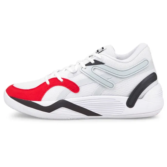 PUMA Trc Blaze Basketball Shoes Men Mid-top White/Red